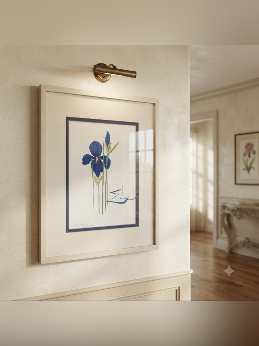 Blue Iris Framed Art Print